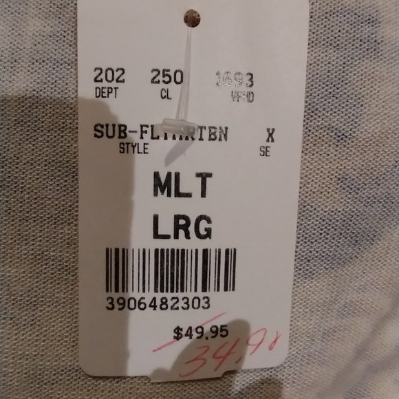 HOODED Long Patterned Pullover LARGE Heart and Pouch on Front - Picture 4 of 4